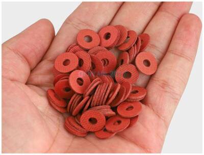 Red Insulating Fiber Washer Standard Metric Flat Washers M3 5 6