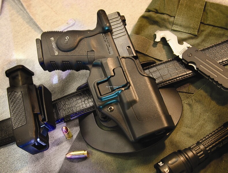 BLACKHAWK! Serpa CQC 410513BK-L Holster Glock 20,21,37 0.45 cal