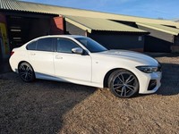 BMW 3 SERIES 330E M SPORT petrol white Hpi clear private plates included g20