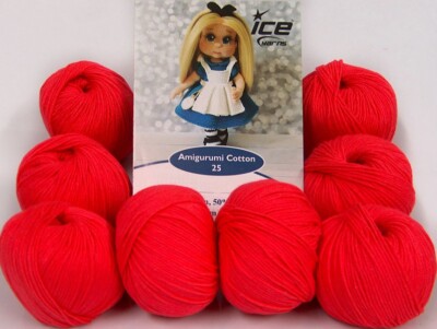 8-Skein Lot Amigurumi Cotton 25 Yarn Summer Fine 8x25g/80m Gypsy Pink