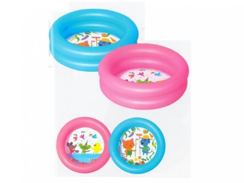Bestway Kiddie Kinder Pool Planschbecken Schwimmbecken Aufblasbar Mit 2 Ringen