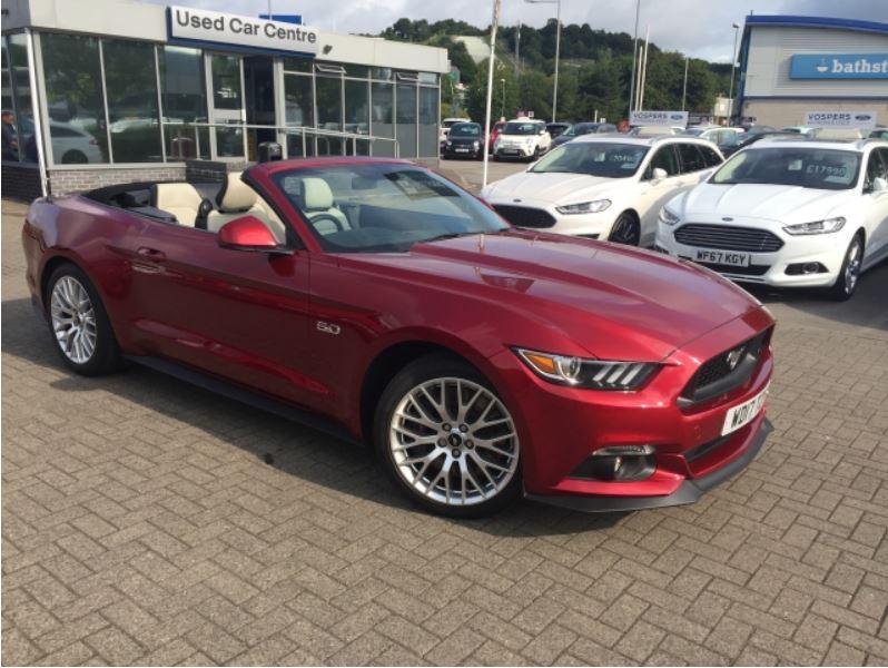 Ex Demo Ford Mustang 5 0 V8 421ps Custom Pack Auto 2017my Gt Convertible In Exeter Devon Gumtree