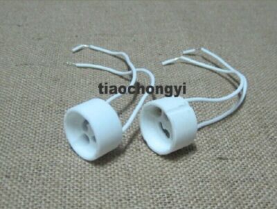 GU10 Socket base led bulb halogen CFL Lamp light holder Wire Connector
