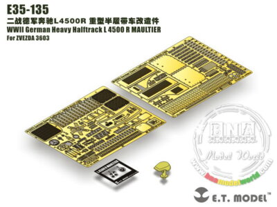 ET 1/35 WWII German Heavy Halftrack L4500R MAULTIER Upgrade set for Zvezda3603