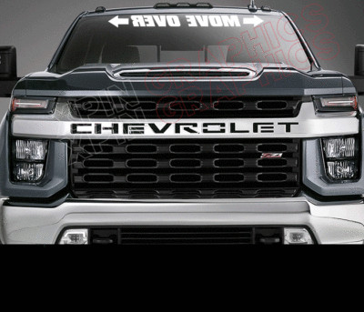MOVE OVER Decal Sticker Windshield Banner Arrow UNIVERSAL Car Truck SUV JDM Mud