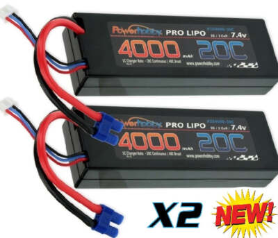 PowerHobby 2S 4000mAh 20C Lipo Battery w EC3 Plug (2) : ECX 2WD Circuit