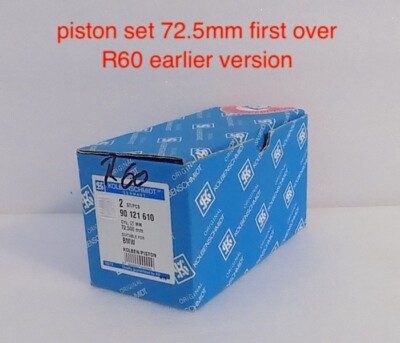BMW R60 Piston set Kolbenschmidt 72.5mm first over pair 11 25 0 012 230