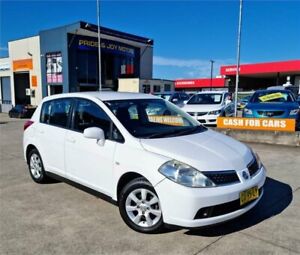 2009 Nissan Tiida C11 MY07 ST-L White 4 Speed Automatic Sedan Lansvale Liverpool Area Preview