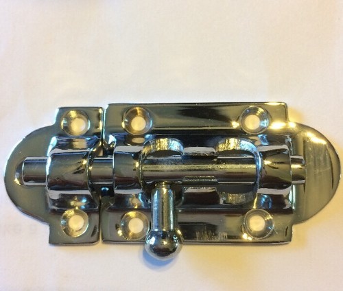 ABI Barrel Bolt Chrome Brass Solid Door Catch NEW Slide LOCK  2073CH latch