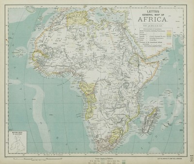 Pre 1900 Map Of Colonial Africa Vatican