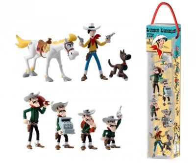 Lucky Luke Tube 7 Figurines The Dalton Rantanplan Jolly