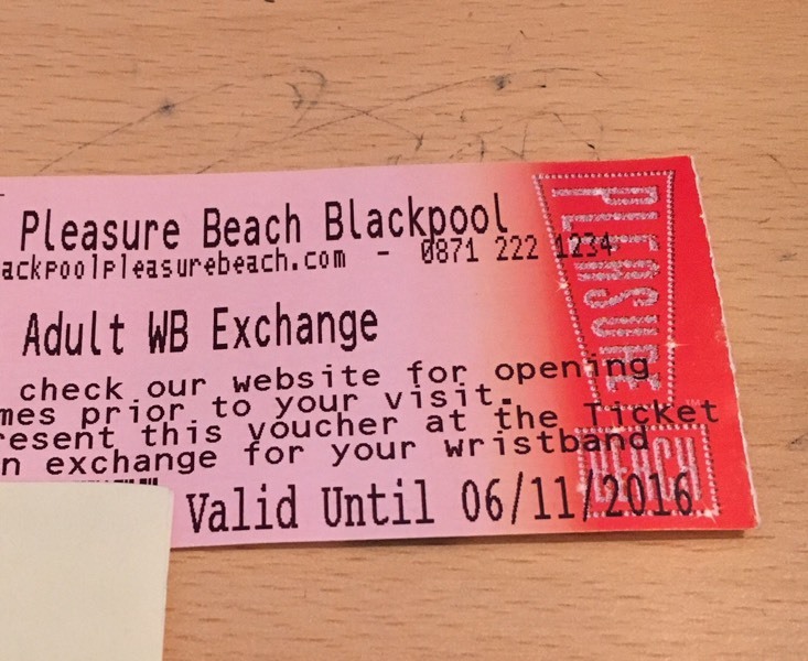 Blackpool Pleasure Beach ticket in Larkhall, South Lanarkshire Gumtree