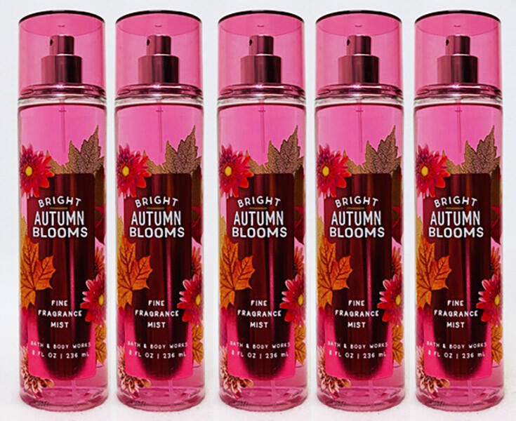 5 Bath & Body Works BRIGHT AUTUMN BLOSSOMS Fine Fragrance