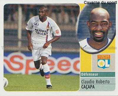 CAPACA # BRAZIL OLYMPIQUE LYONNAIS VIGNETTE STICKER  PANINI FOOT 2003