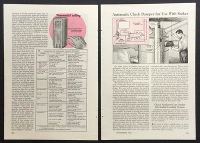 Coal Furnace operation 1945 pictorial “Reading Your Stoker Fire” HowTo INFO