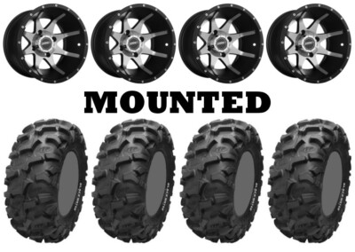 Kit 4 ITP Blackwater Evolution 27x9-14/27x11-14 on Sedona Storm Machined POL
