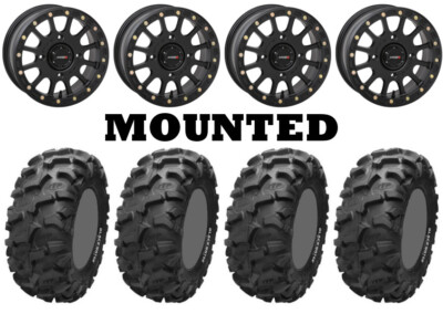 Kit 4 ITP Blackwater Evolution 30x10-14 on SB-5 Beadlock Matte Black FXT