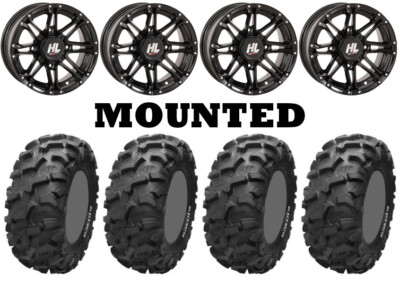 Kit 4 ITP Blackwater Evolution 27x9-14/27x11-14 on High Lifter HL3 Black 550