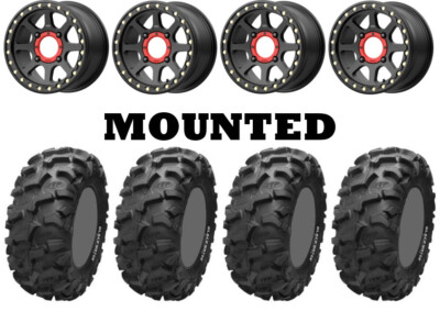 Kit 4 Blackwater Evolution 28x9-14/28x10-14 on KS234 Addict 2 Beadlock Black TER