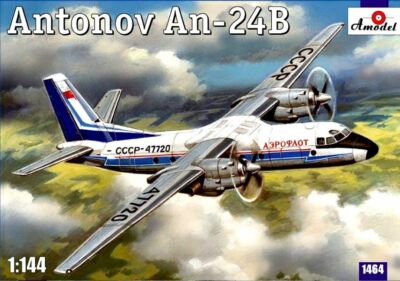 Amodel 1464 1:144 Antonov An-24B Passenger Airliner Plastic model kit