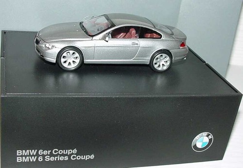 VERY RARE BMW 6 SERIES 6ER (E63) COUPE PERLIT SILVER 1:43