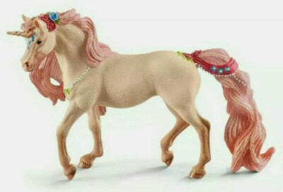 NEW Schleich Beautiful Decorated Unicorn Mare Fantasy Bayala Horse Figure #70573