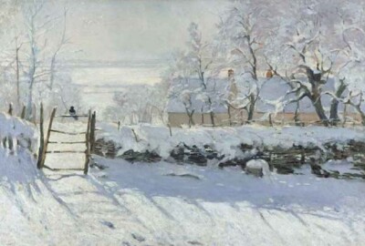 The Magpie By Claude Monet Paint By Numbers Kit Snow Winter Painting Art Artwork