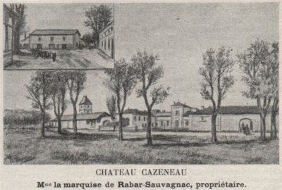 CANTON DE BRANNE. ESPIET, CAMIAC. Chateau Cazeneau. Rabar-Sauvagnac. SMALL 1908