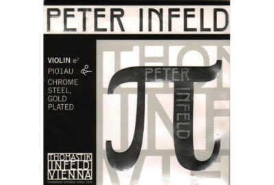 Peter Infeld (PI) Violin E String with Chrome Steel Core Gold Plated Medium Ga.
