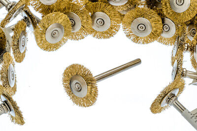 36pc 3/4" Brass Wire Wheel Brushes Polishing Grinding Dremel Rotary Tool