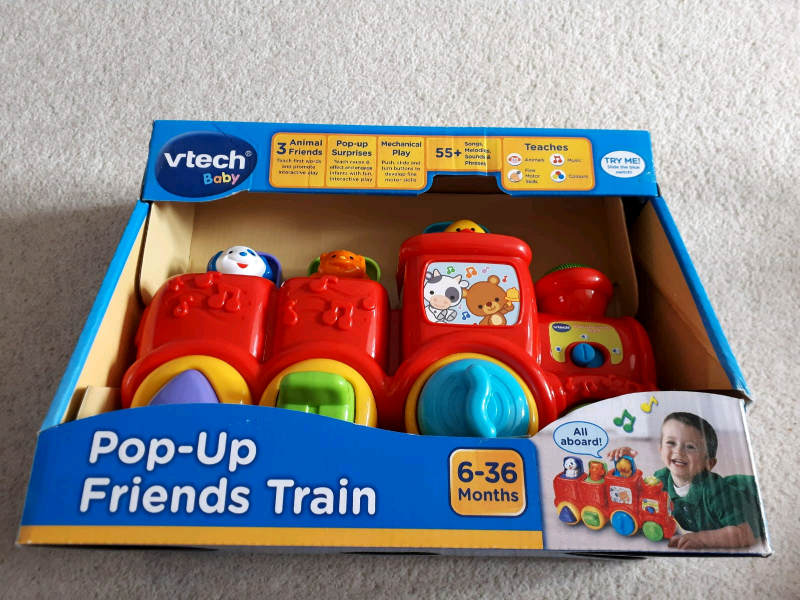 vtech pop up friends train