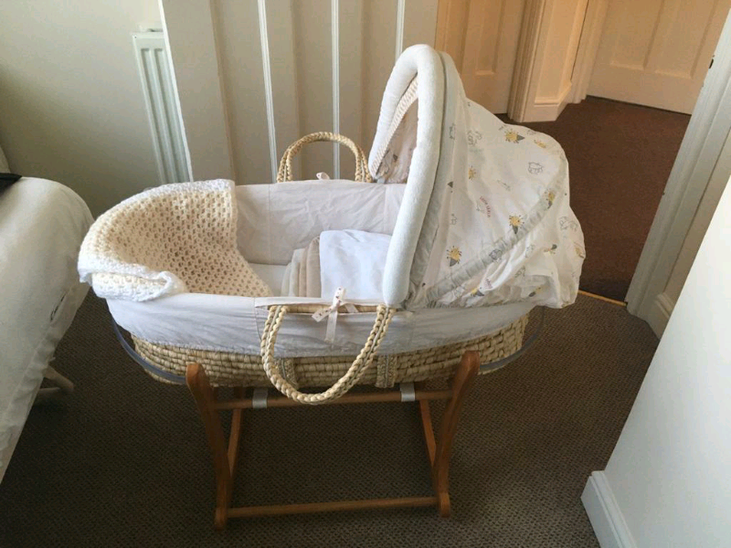 Mothercare knitted moses basket outlet