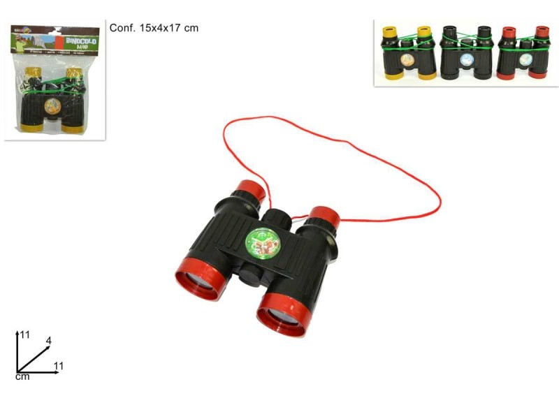 Mini Binocolo Giocattolo Bimbi Bambini Colorato Con Palline moc