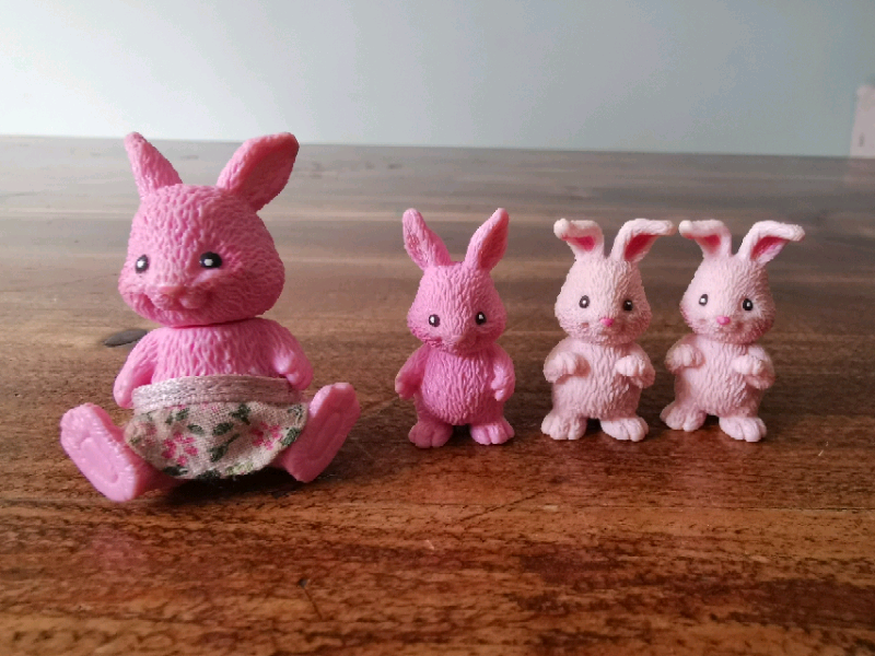 Small plastic rabbit family in Swindon, Wiltshire Gumtree