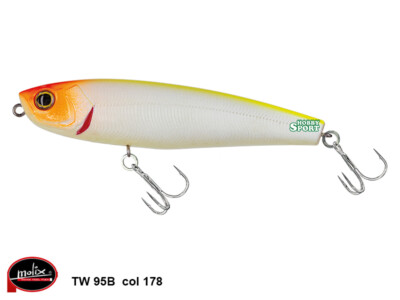 MOLIX TW 95B TOP WATER WTD 14 GR COLORE 178 PEARL WHITE SPINNING MARE LAGO ASPIO