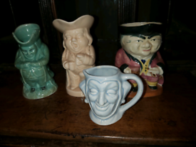 Vintage Toby jugs pottery