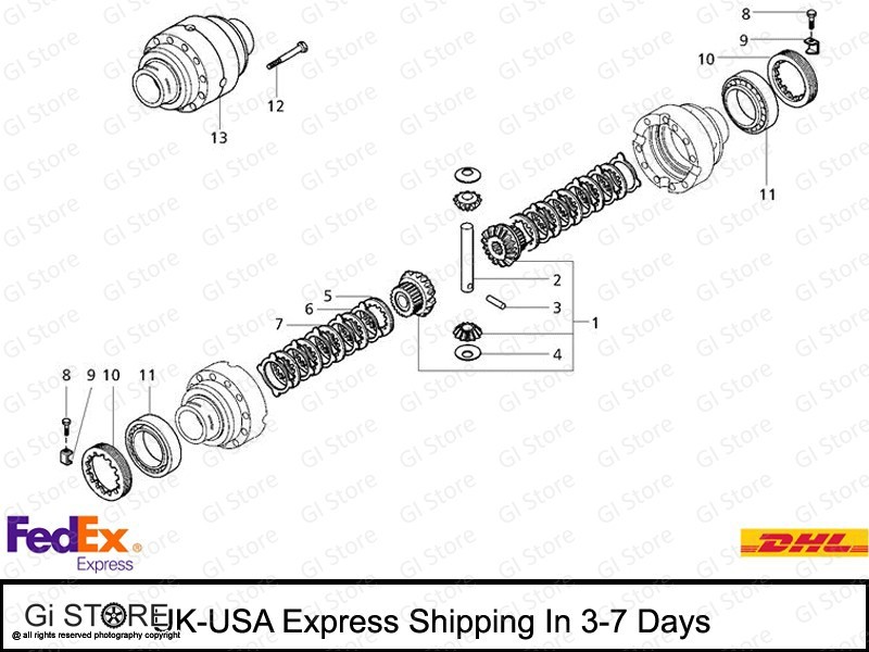 006500419C1 DIFFERENTIAL KIT FOR 4X4 MAHINDRA TRACTOR 7520,8560,6520,5520