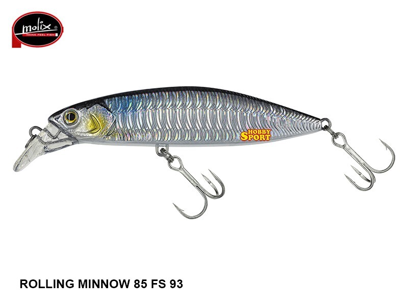 ROLLING MINNOW 85 FS MOLIX COL. 93 MX HOLO SHAD 14, GR FAST SINKING 8.5 CM