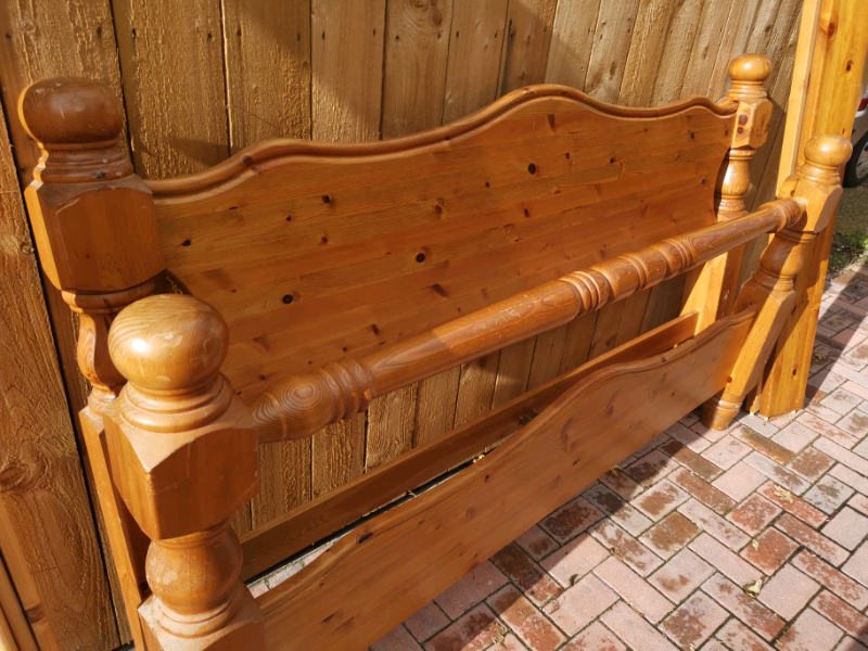 6ft Super king size solid pine bed frame, can deliver locally in