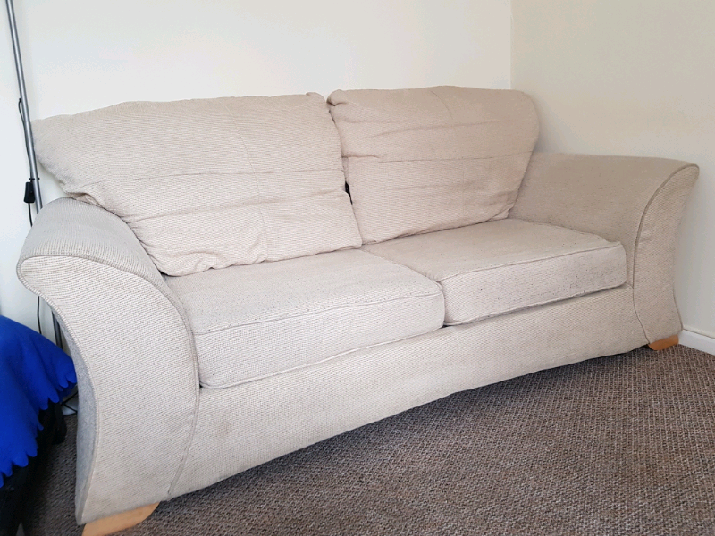 Cream 2 seater sofa bed in Cheltenham, Gloucestershire Gumtree