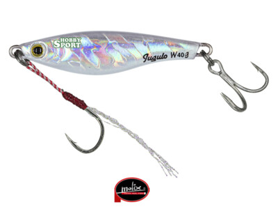 MOLIX JUGULO WIDE 40 GR  COL. SW26 CRAZY WHITE CON ASSIST HOOK  SPINNING MARE