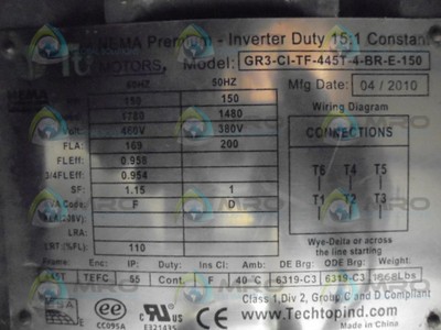 Techtop GR3-CI-TF-445T-4-BR-E-150 * NEW NO BOX *