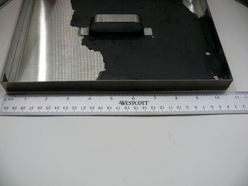 Stainless steel developing tank lids for 8x10 cut film tank. Lot of 3