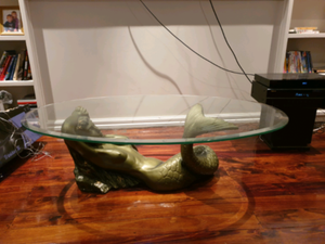 Mermaid glass coffee table | Coffee Tables | Gumtree ...