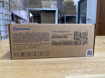 TSW200 Teltonika 8x10/100/1000, 2xSFP PoE+ 240W, Unmanaged industrial Switch