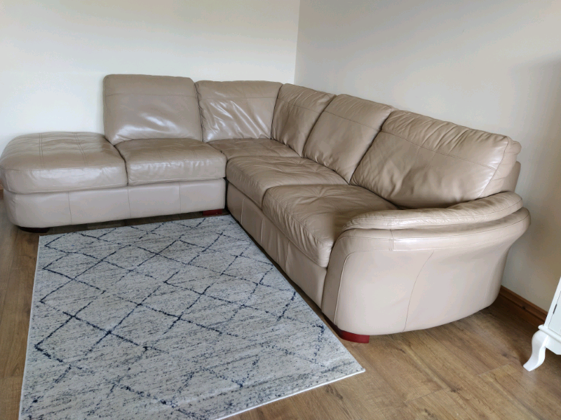 DFS real leather corner sofa suite in West Calder, West Lothian Gumtree