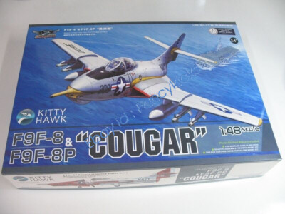 Kitty Hawk 80127 1/48 F9F-8 & F9F-8P ''Cougar''  Assembly model New