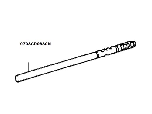 SHAFT, RAIL ASSEMBLY (1 & 2) FOR MAHINDRA ROXOR - 0703CD0880N