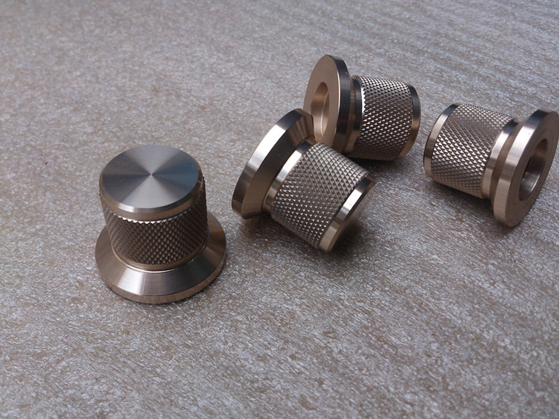 1PCS D30*H25 Knurled full Aluminum Volume knob amplifier knob silver color