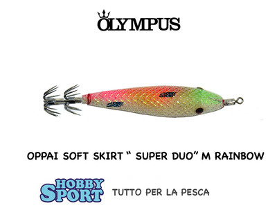 OPPAI SOFT SUPER DUO M 9 CM  COLORE RAINBOW PER  TATAKI FISHING OLYMPUS